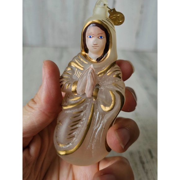 Dept 56 Glass Mary Nativity ornament praying religious Xmas tree - Picture 7 of 9